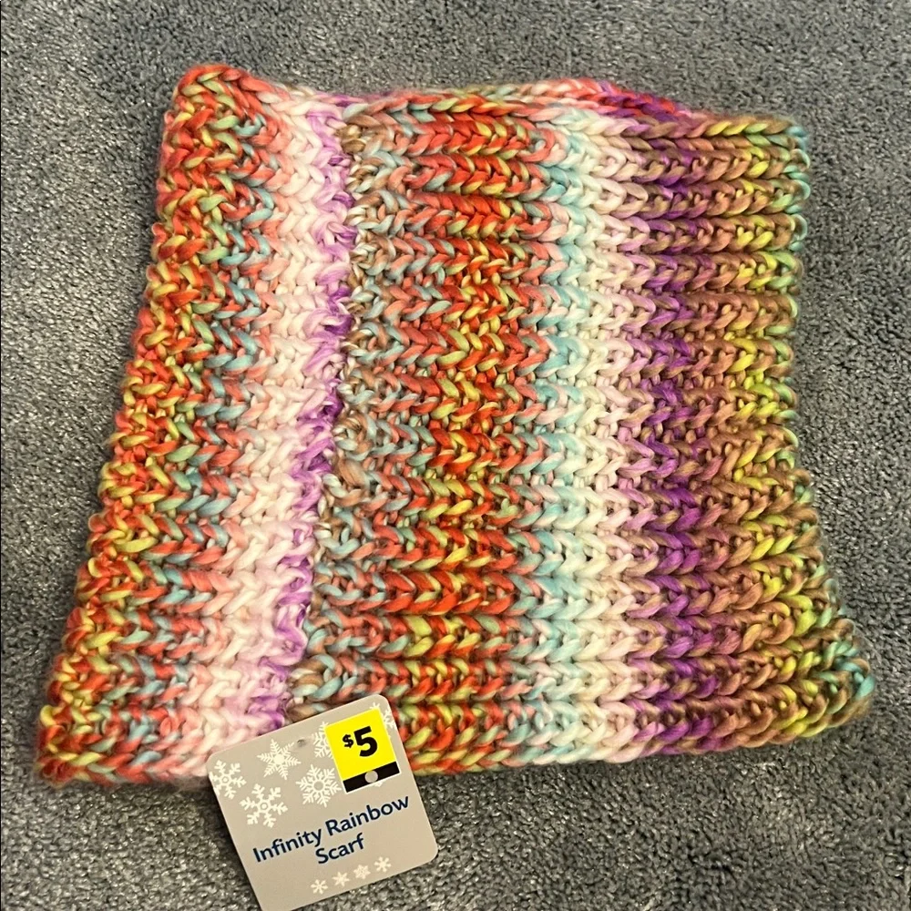 Colorful Knit Infinity Scarves - Picture 2 of 5